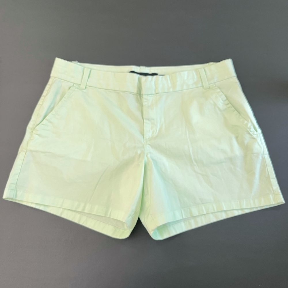 Calvin‎ Klein Womens Size 14 Mint Green Shorts, CK Cotton Blend Lightweight 312
